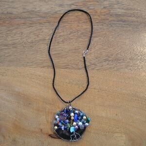 Handmade Sun Catcher Boho Healing Necklace